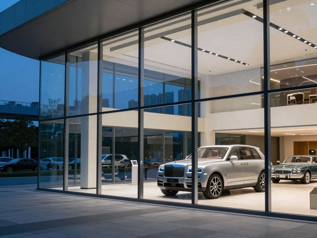 Mertel Automotive showroom ve mekânı